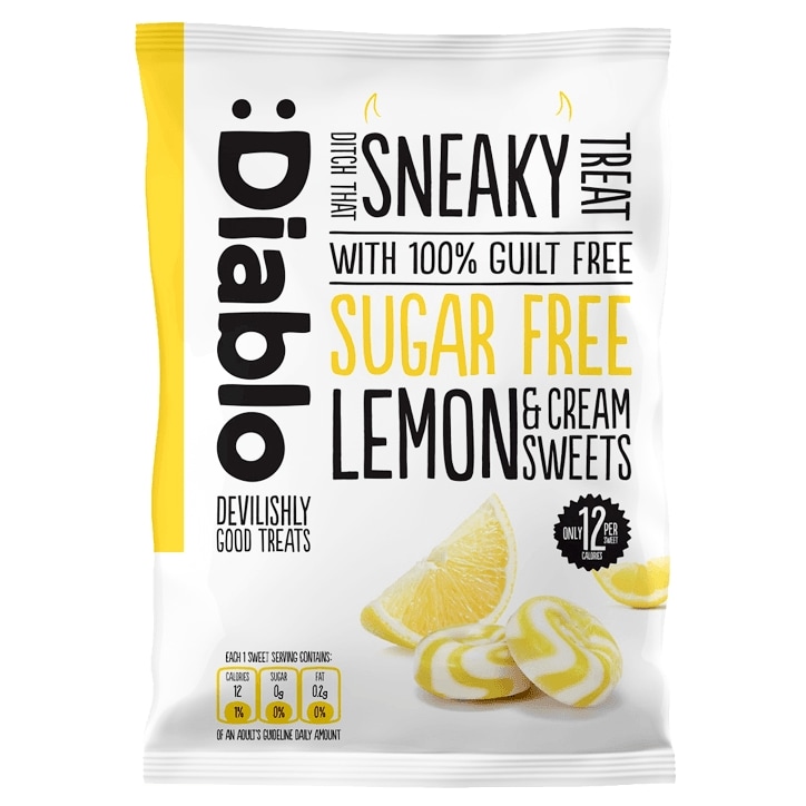 Diablo Sugar Free Lemon & Cream Sweets 75g